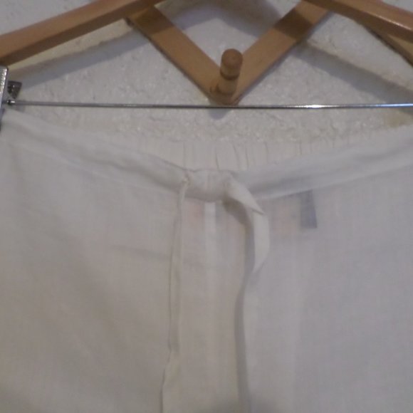 Soma by Chico's White Beach Cover Up Pants NWT Sz M/L - Picture 4 of 6